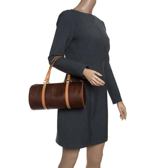 Leather-Trimmed Paisley Handle Bag - Picture 9 of 9